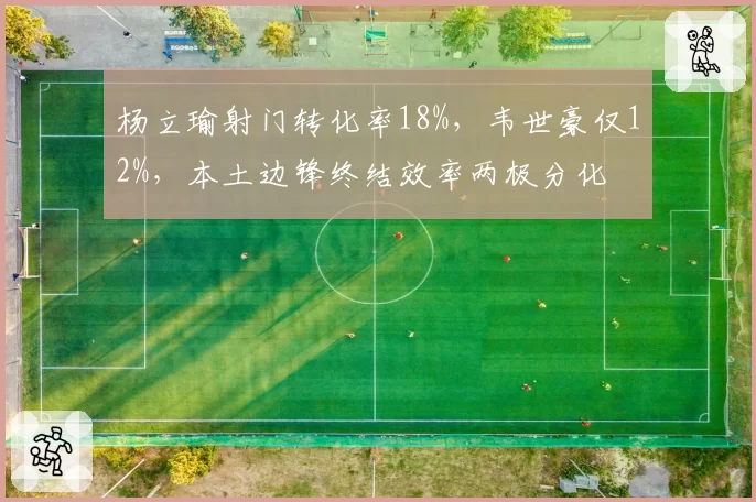 杨立瑜射门转化率18%，韦世豪仅12%，本土边锋终结效率两极分化